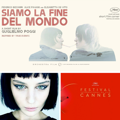 Alice Pagnai attrice Yd'Actors al 70° Festival di Cannes con Siamo La Fine Del Mondo