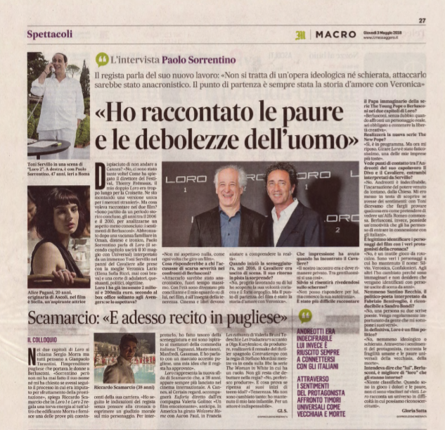 Loro_IlMessaggero_Sorrentino_AlicePagani_YDActors